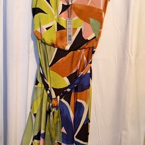 NIC+ZOE Colorful Leaf Maxi Dress